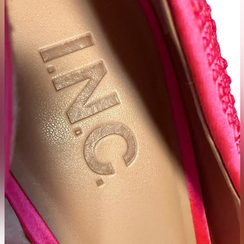 INC International Concepts NWT Stunning Vibrant Pink Embellished Heels (SH059) - Picture 9 of 10